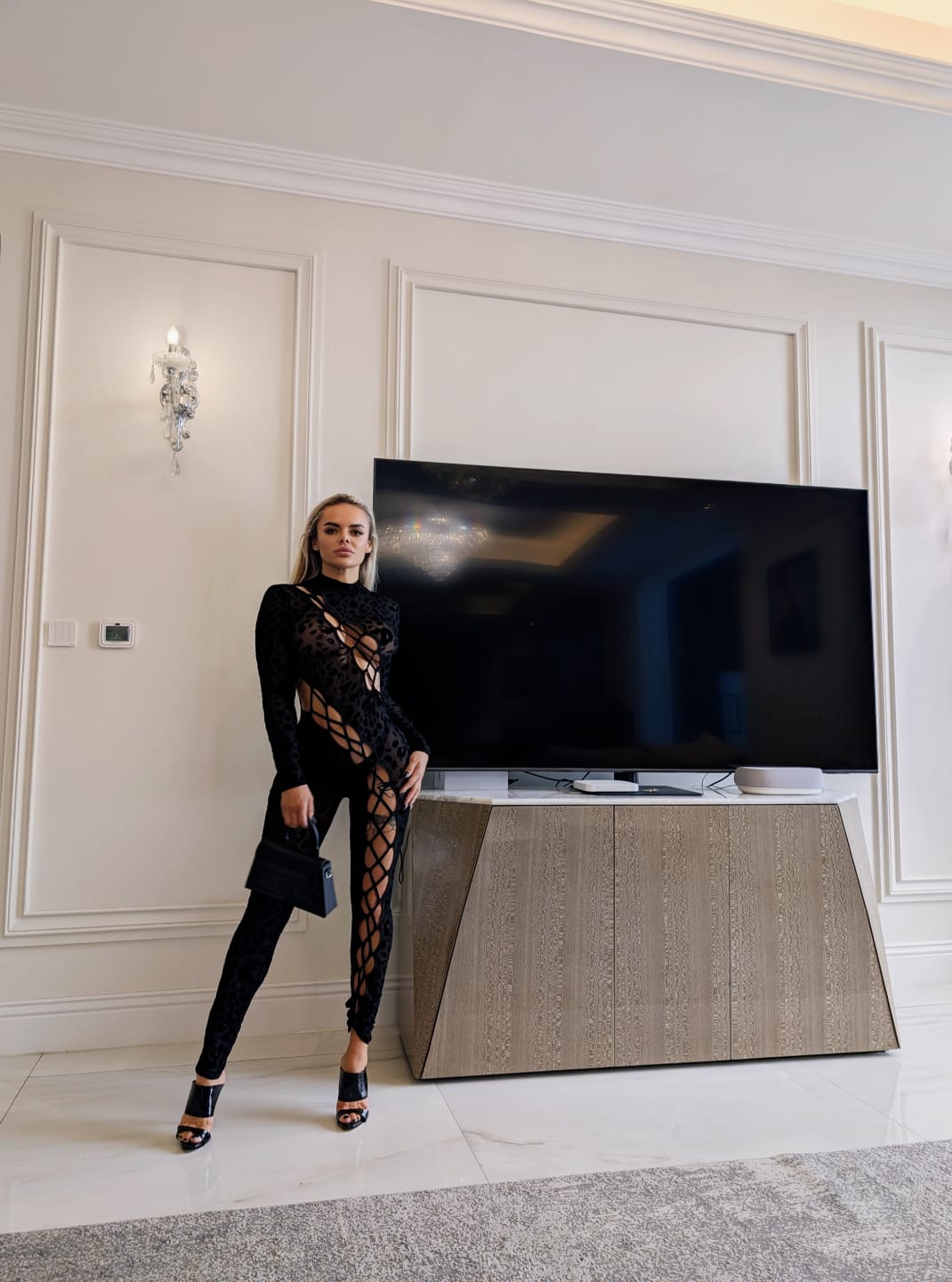 Black overall, size S-M